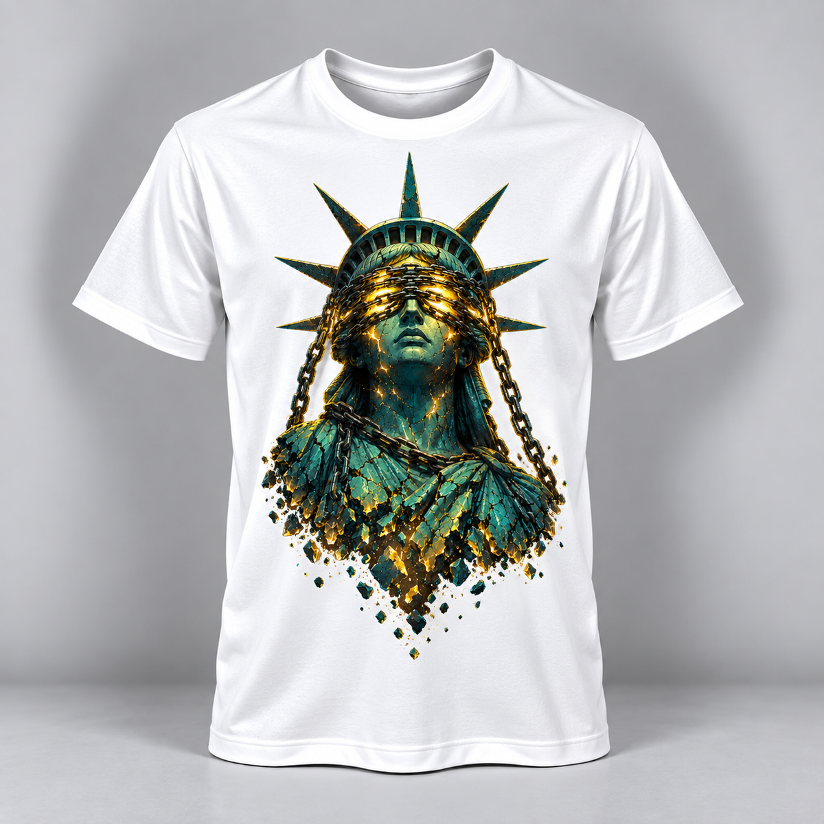 Art - Blindfolded Liberty
