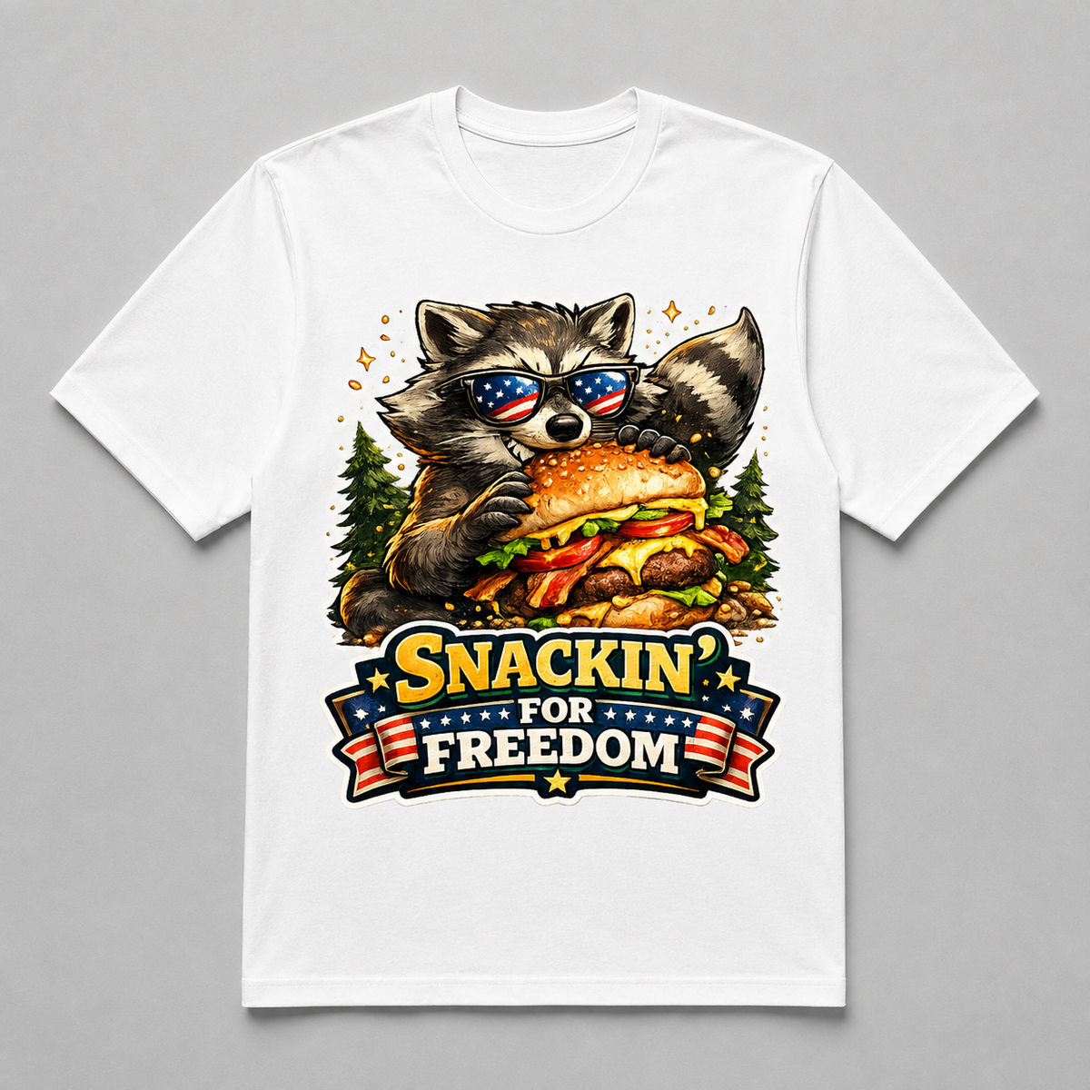 4th of July - Snackin' For Freedom Raccoon