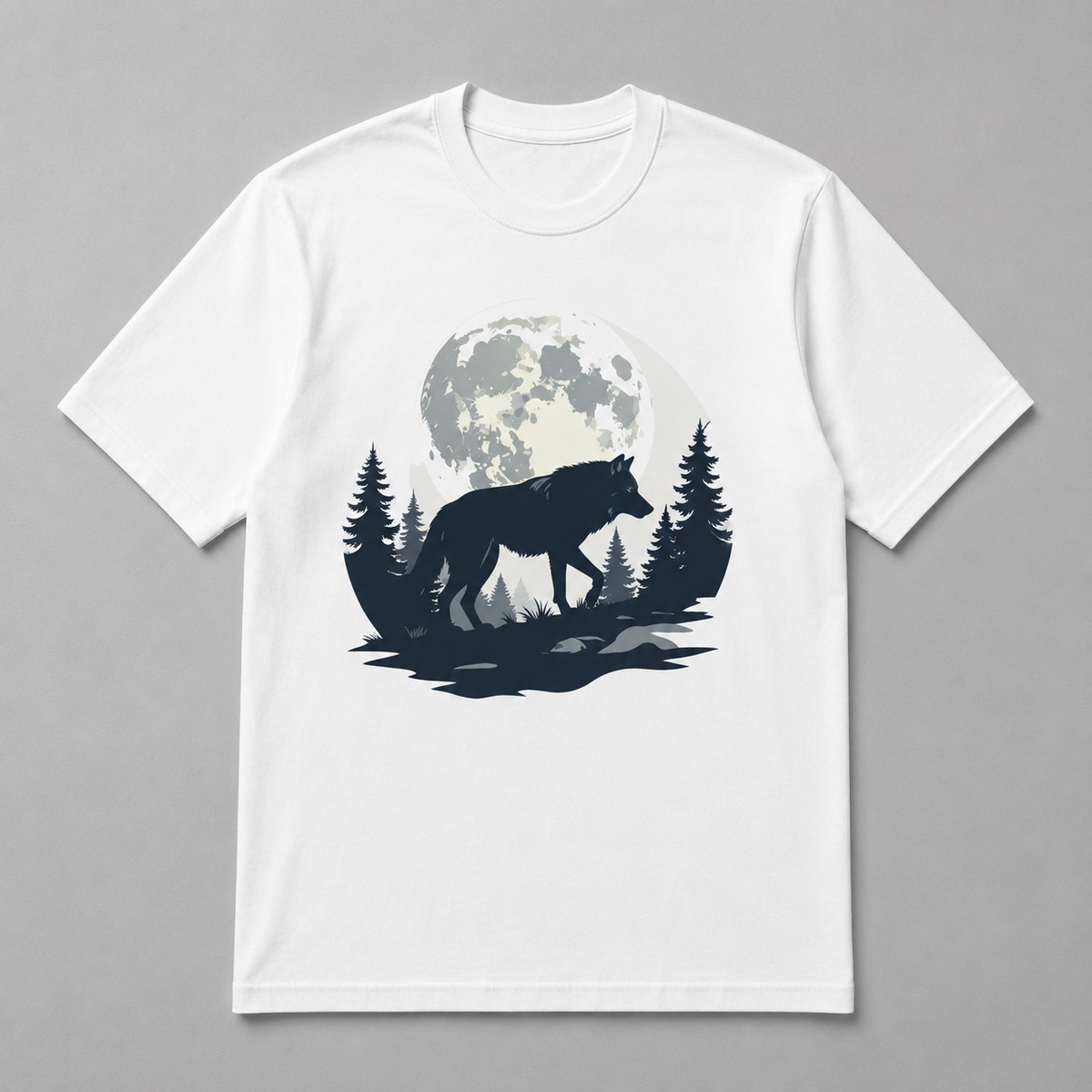 Animals - Midnight Wolf Silhouette