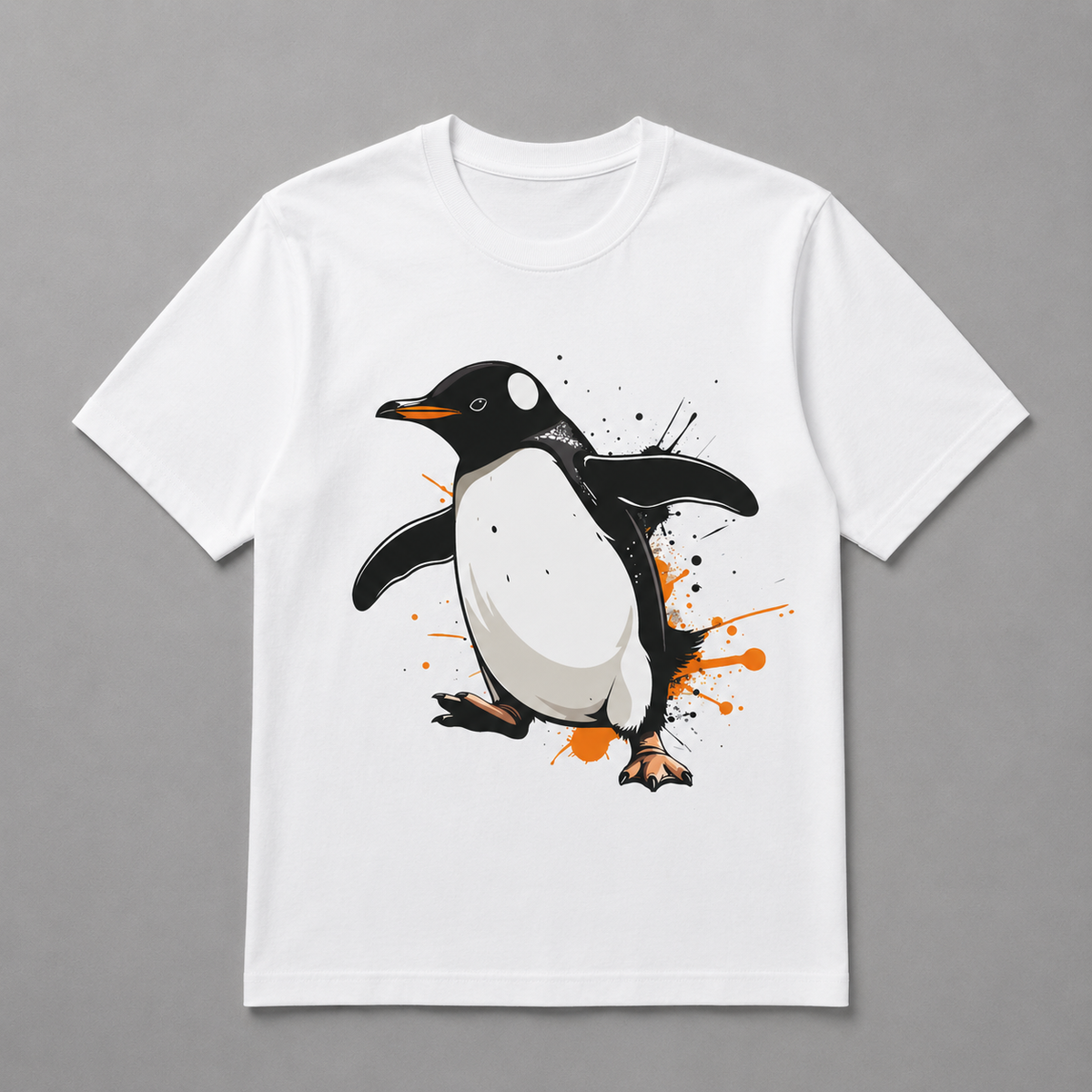 Animals - Splatter Art Gentoo Penguin