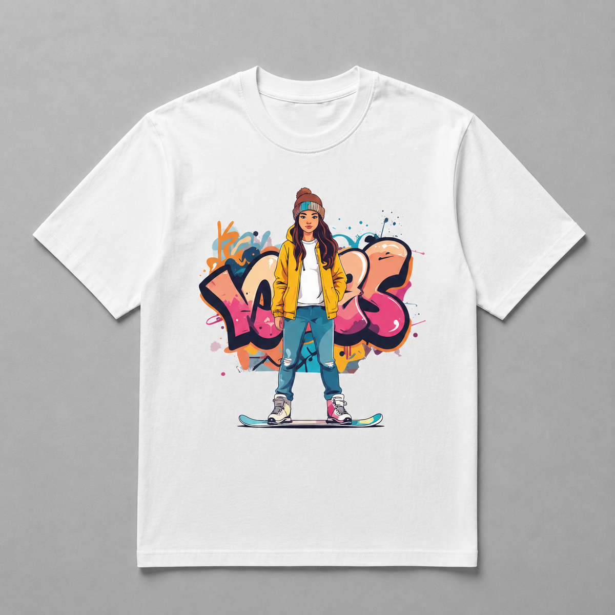 Winter Olympics - Urban Snowboard Graffiti Queen