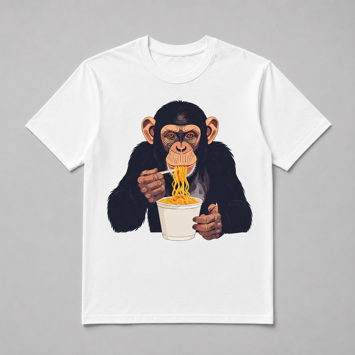 Animals - Ramen Slurping Chimpanzee