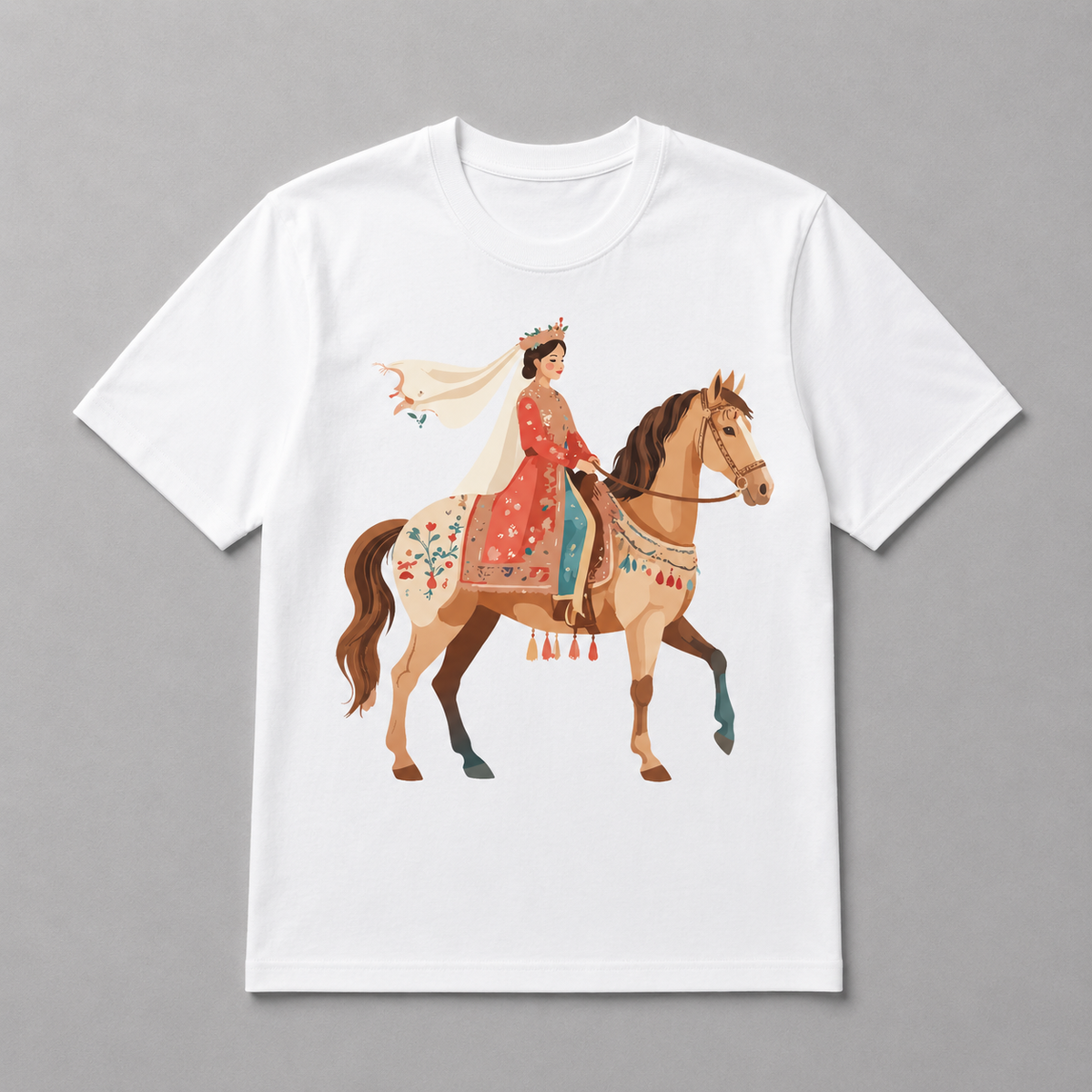 Animals - Floral Horse Elegance