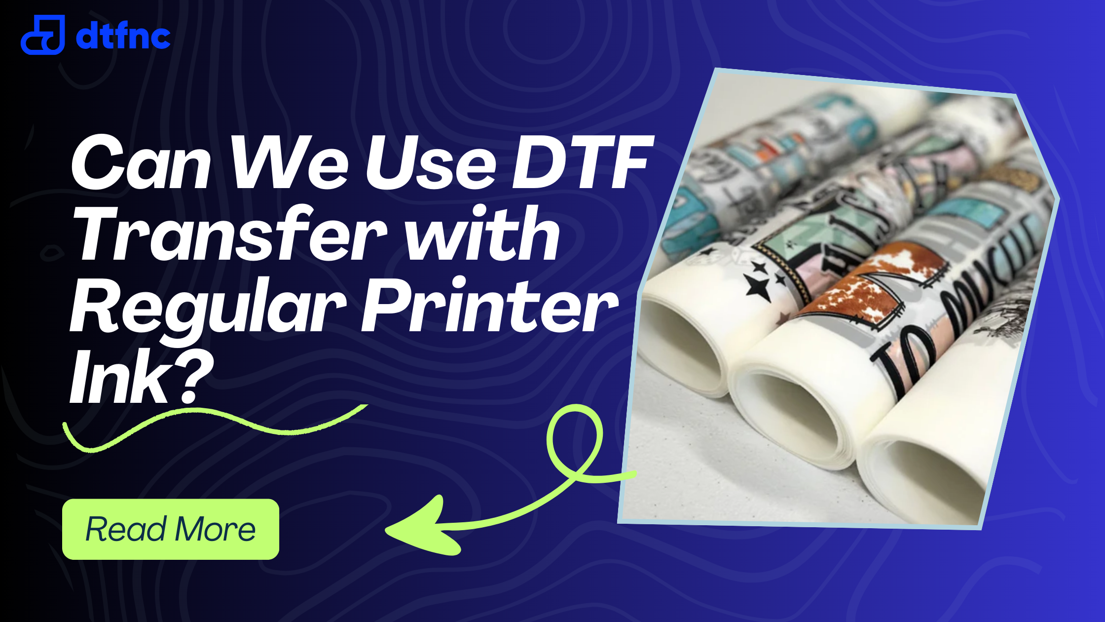 Can We Use DTF Transfer with Regular Printer Ink?