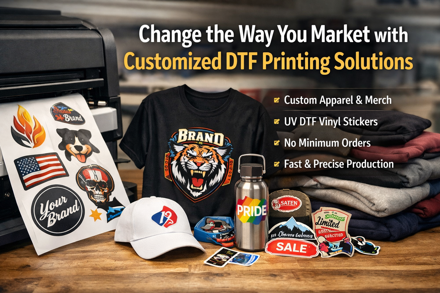 Change the way you market with customized DTF printing Solutions