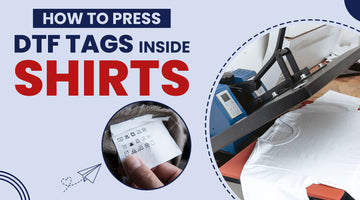 How to press DTF tags inside T-shirt