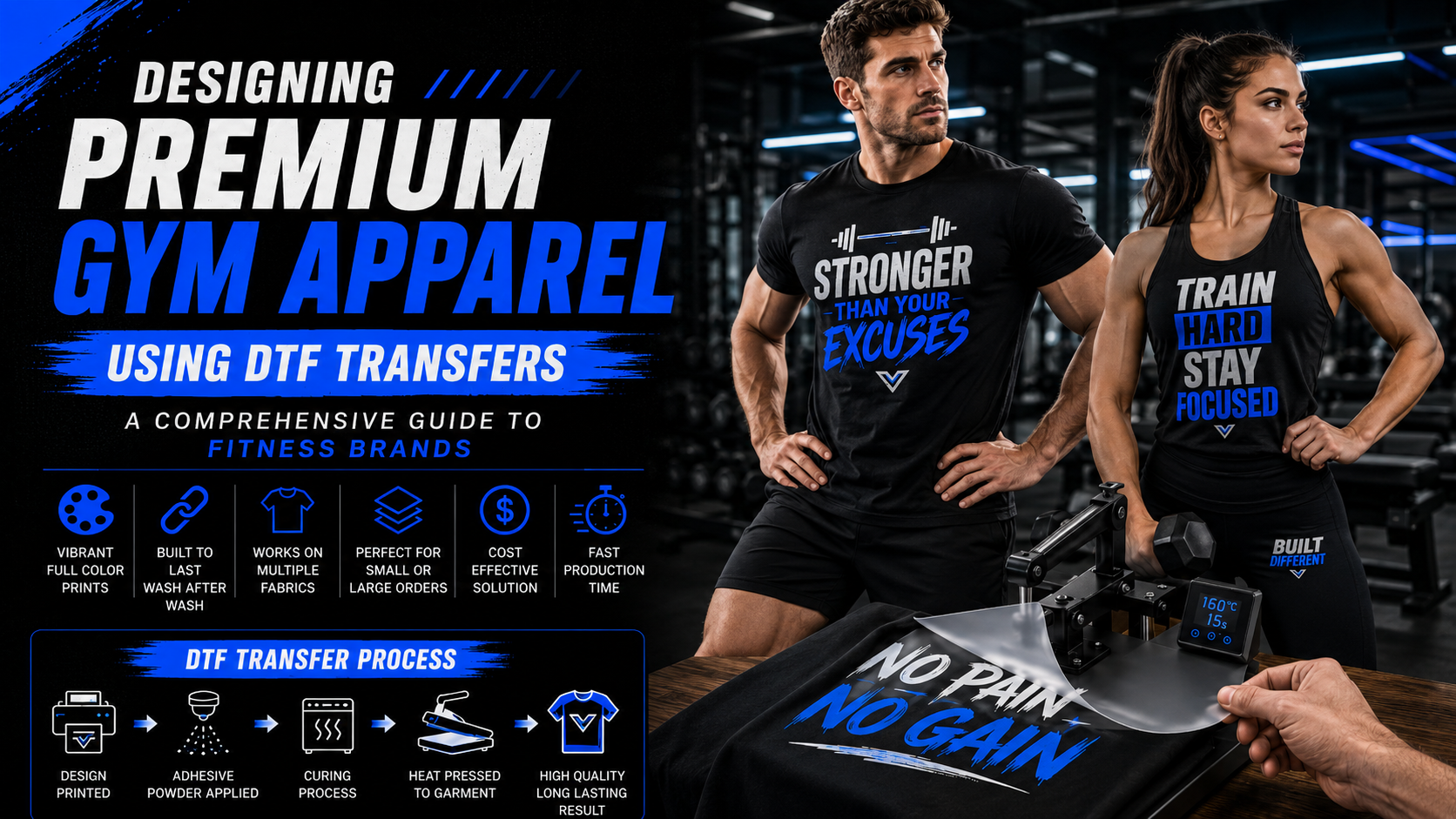 Designing premium Gym Apparel using DTF Transfers A Comprehensive Guide to Fitness Brands