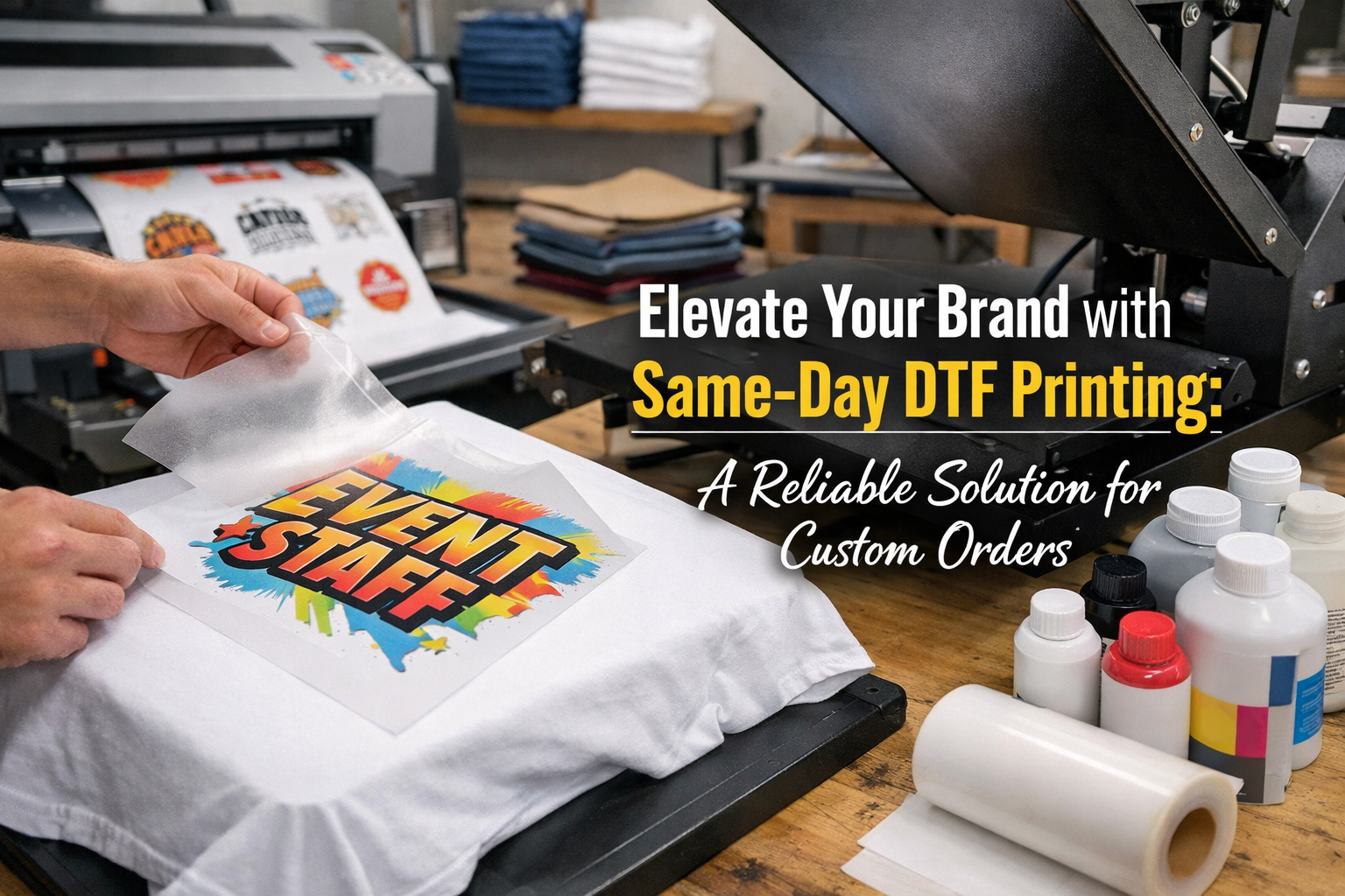 Elevate Your Brand with Same-Day DTF Printing: A Reliable Solution for Custom Orders