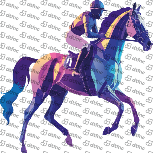 Animals - Neon Racing Stallion
