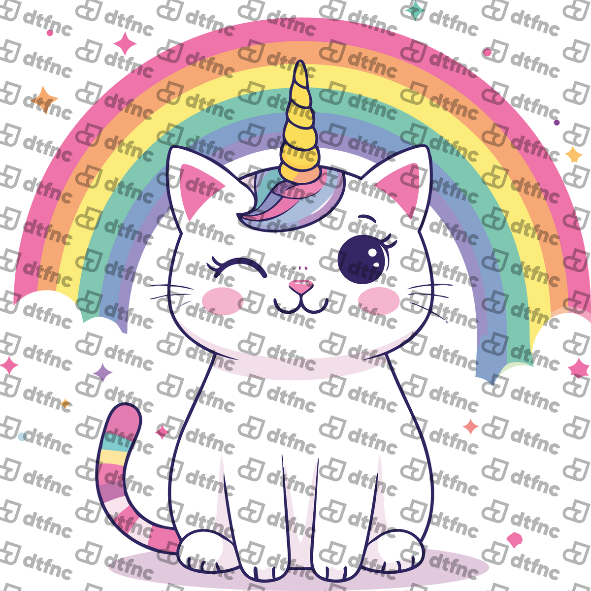 Animals - Winking Unicorn Kitty