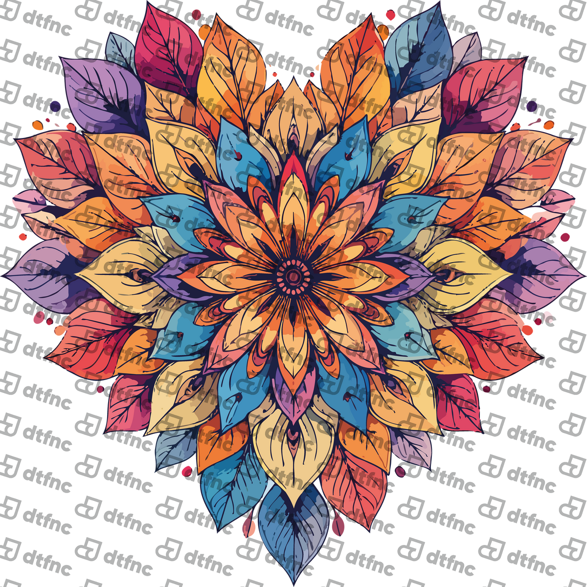 Valentine's Day - Floral Mandala Heart