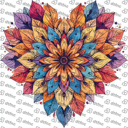 Valentine's Day - Floral Mandala Heart