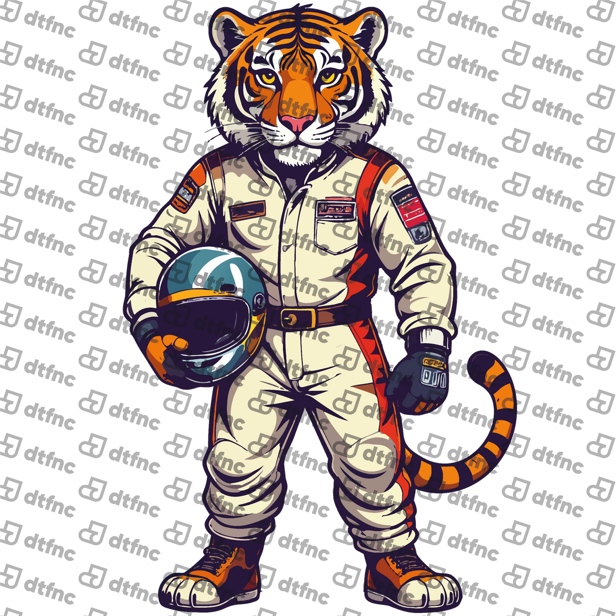 Animals - Retro Racing Tiger