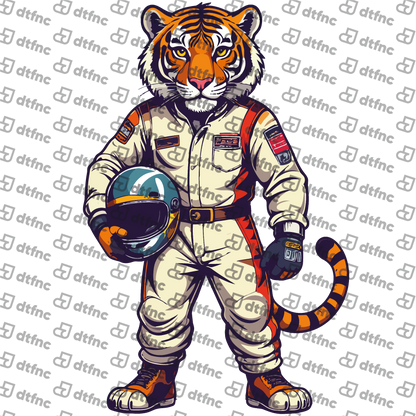 Animals - Retro Racing Tiger
