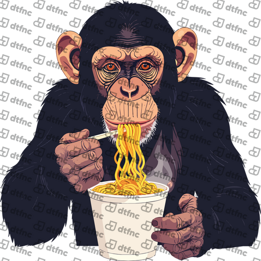 Animals - Ramen Slurping Chimpanzee