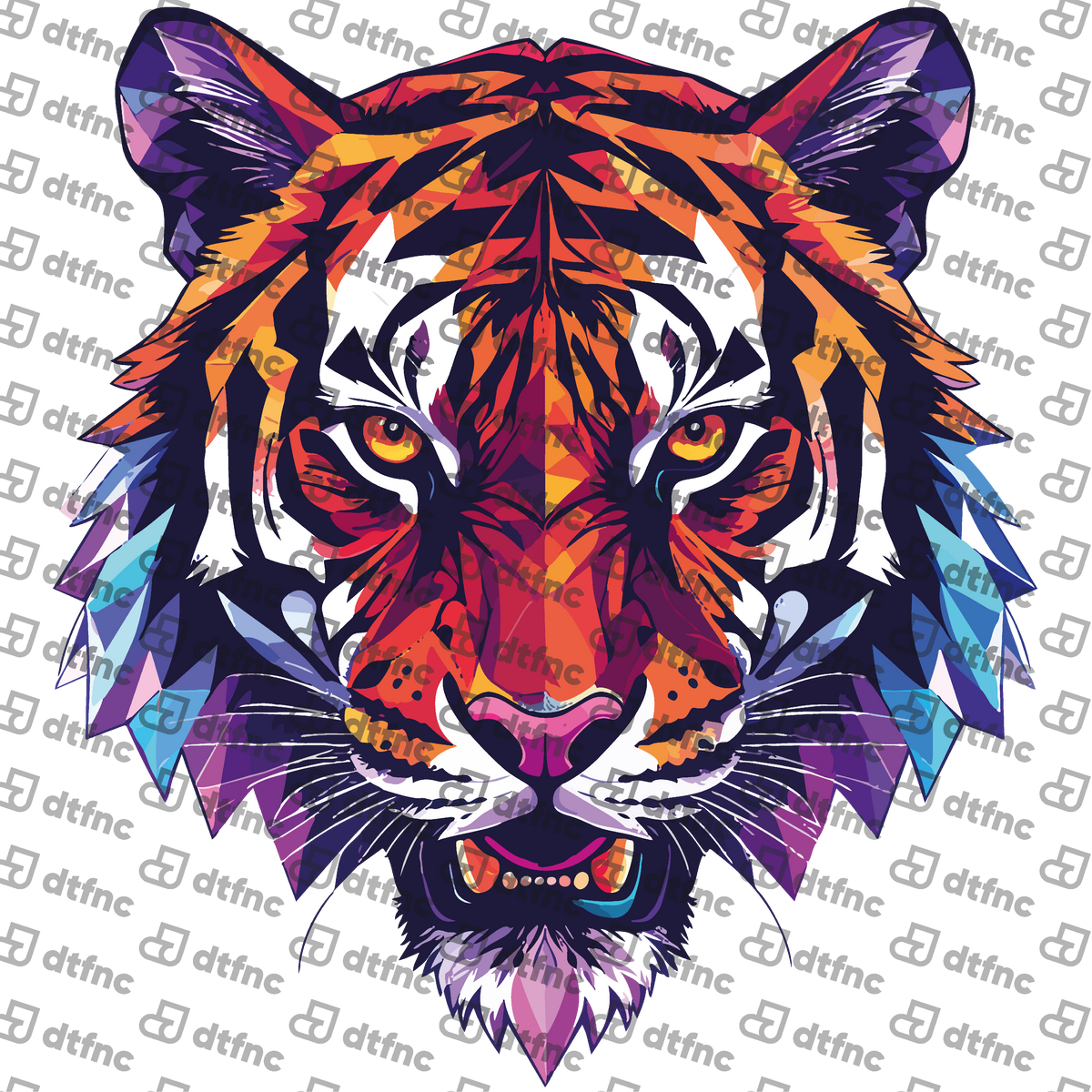 Animals - Geometric Prism Tiger