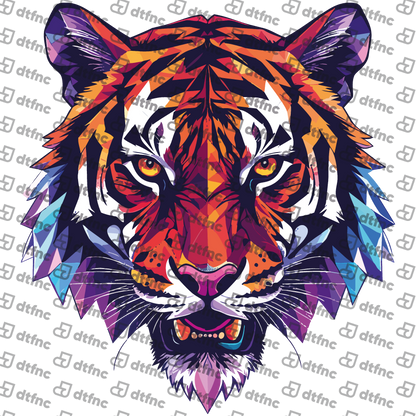 Animals - Geometric Prism Tiger