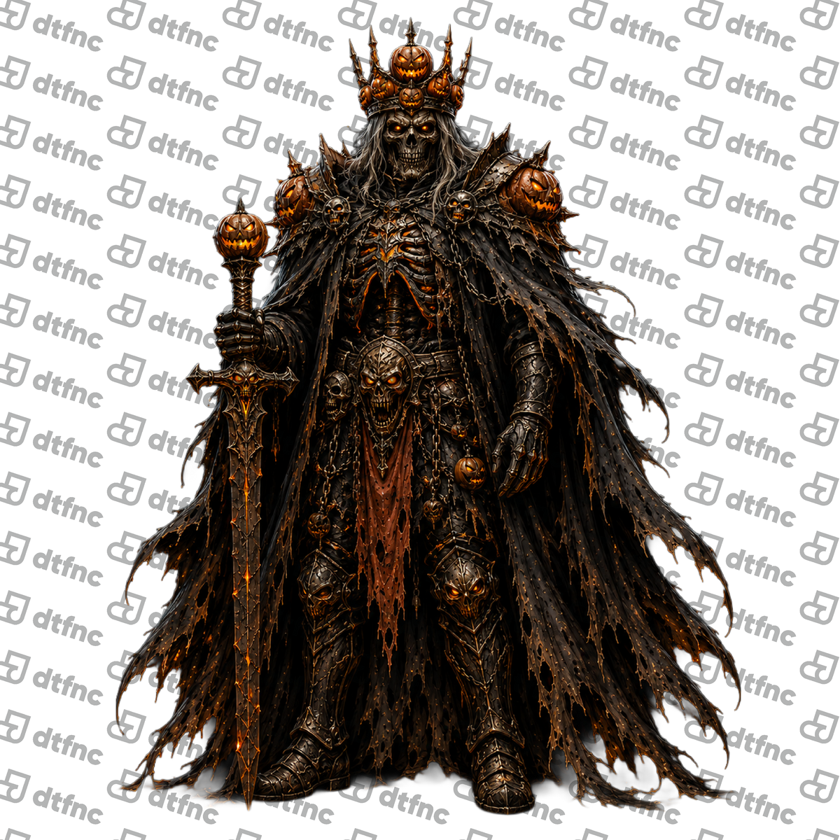 Halloween - Pumpkin Skull King