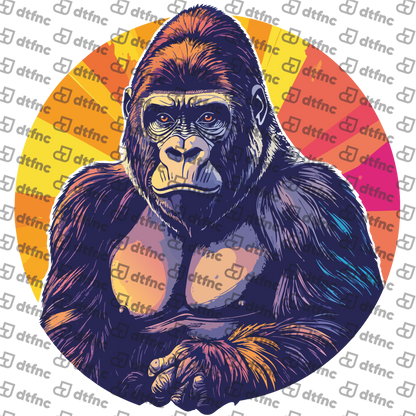 Animals - Pop-Art Sunburst Gorilla