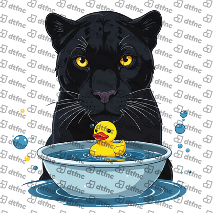 Animals - Bath Time Panther