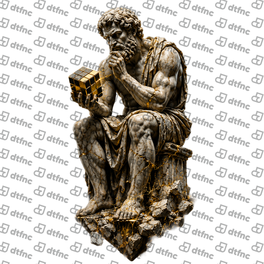 Art – Golden Cube Philosopher