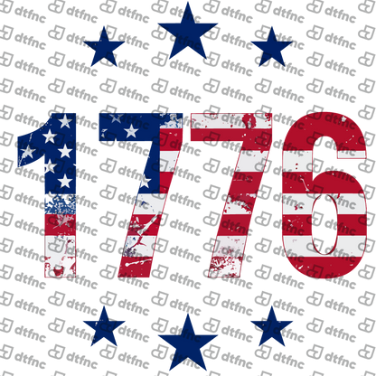 4th of July - Distressed 1776 Heritage