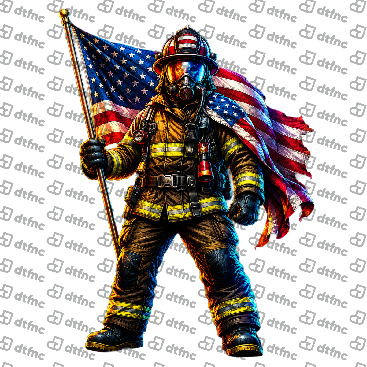 4th of July – Firefighter Freedom Shield