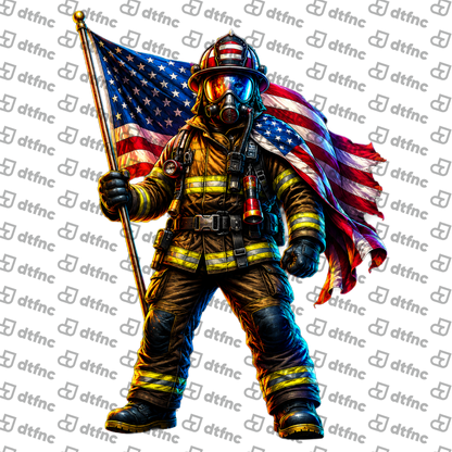 4th of July – Firefighter Freedom Shield