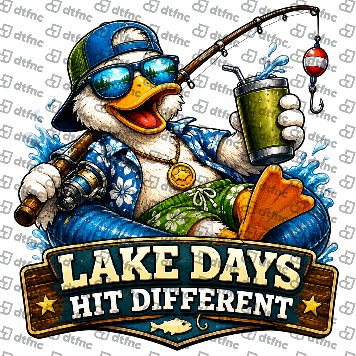 4th of July - Lake Days Hit Different Duck