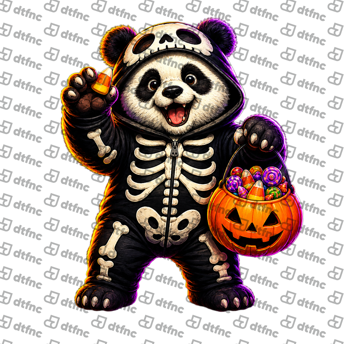 Halloween - Skeleton Trick-or-Treat Panda
