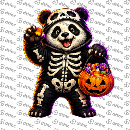 Halloween - Skeleton Trick-or-Treat Panda