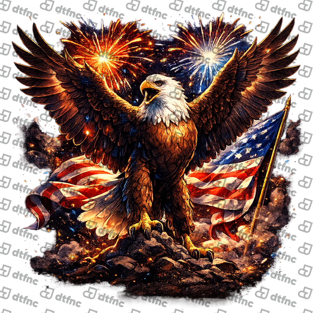 4th of July - Freedom Fire Eagle