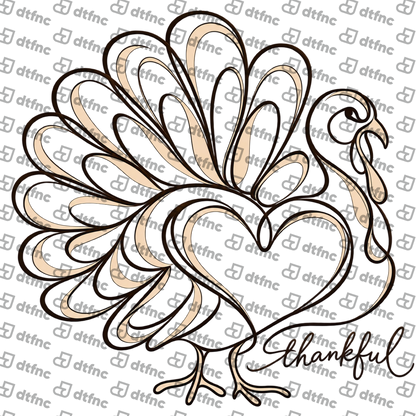 Thanksgiving - Grateful Turkey Elegance