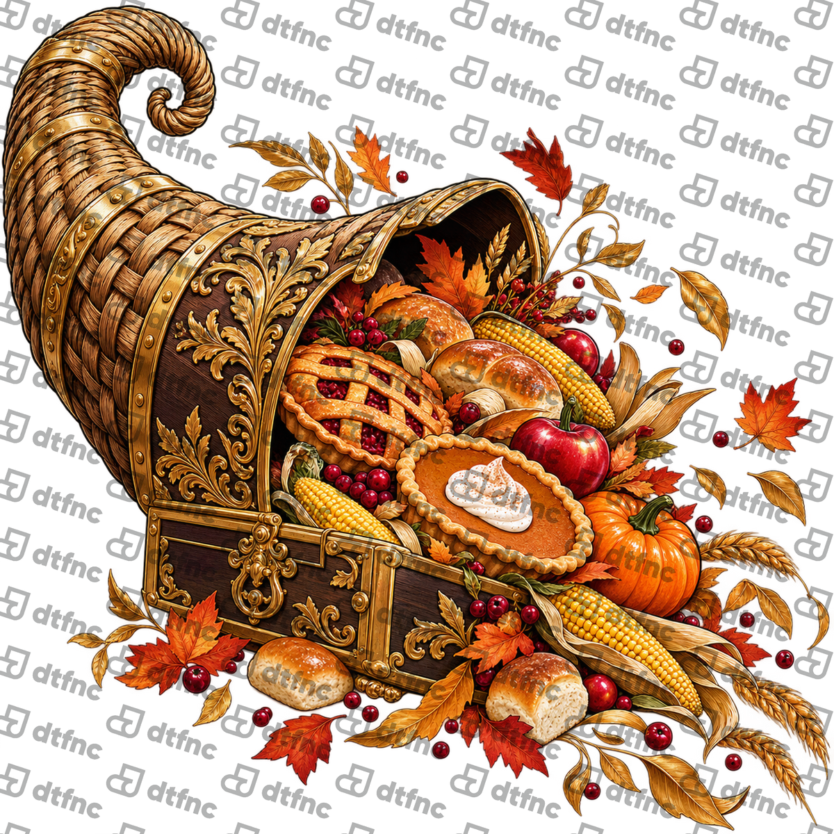 Thanksgiving - Golden Harvest Cornucopia