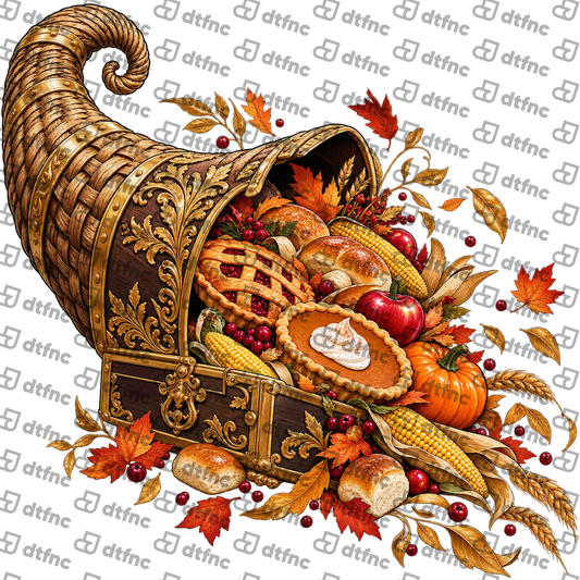 Thanksgiving - Golden Harvest Cornucopia
