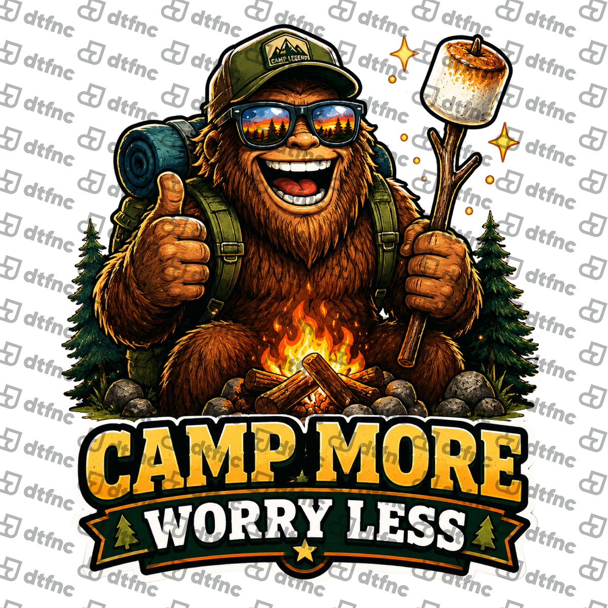 4th of July - Camp More Worry Less Bigfoot