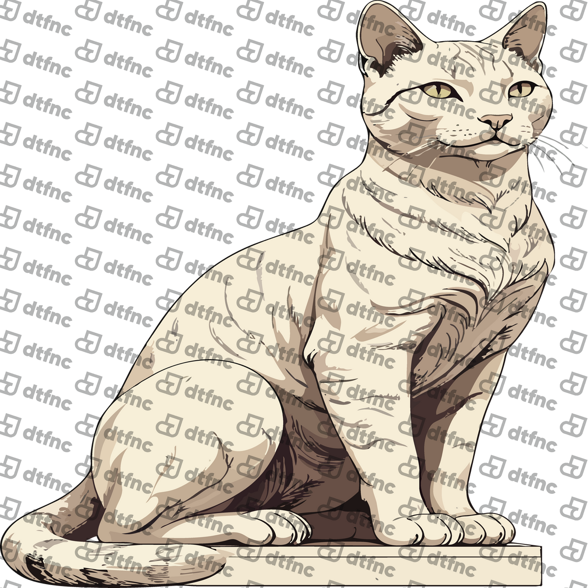 Animals - Elegant Ivory Cat