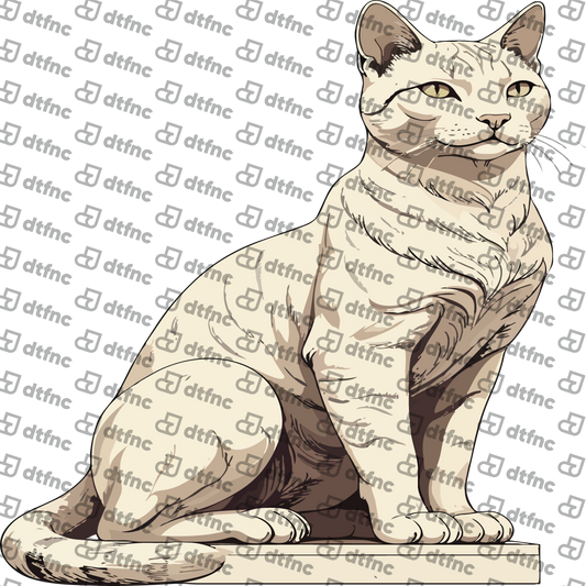 Animals - Elegant Ivory Cat