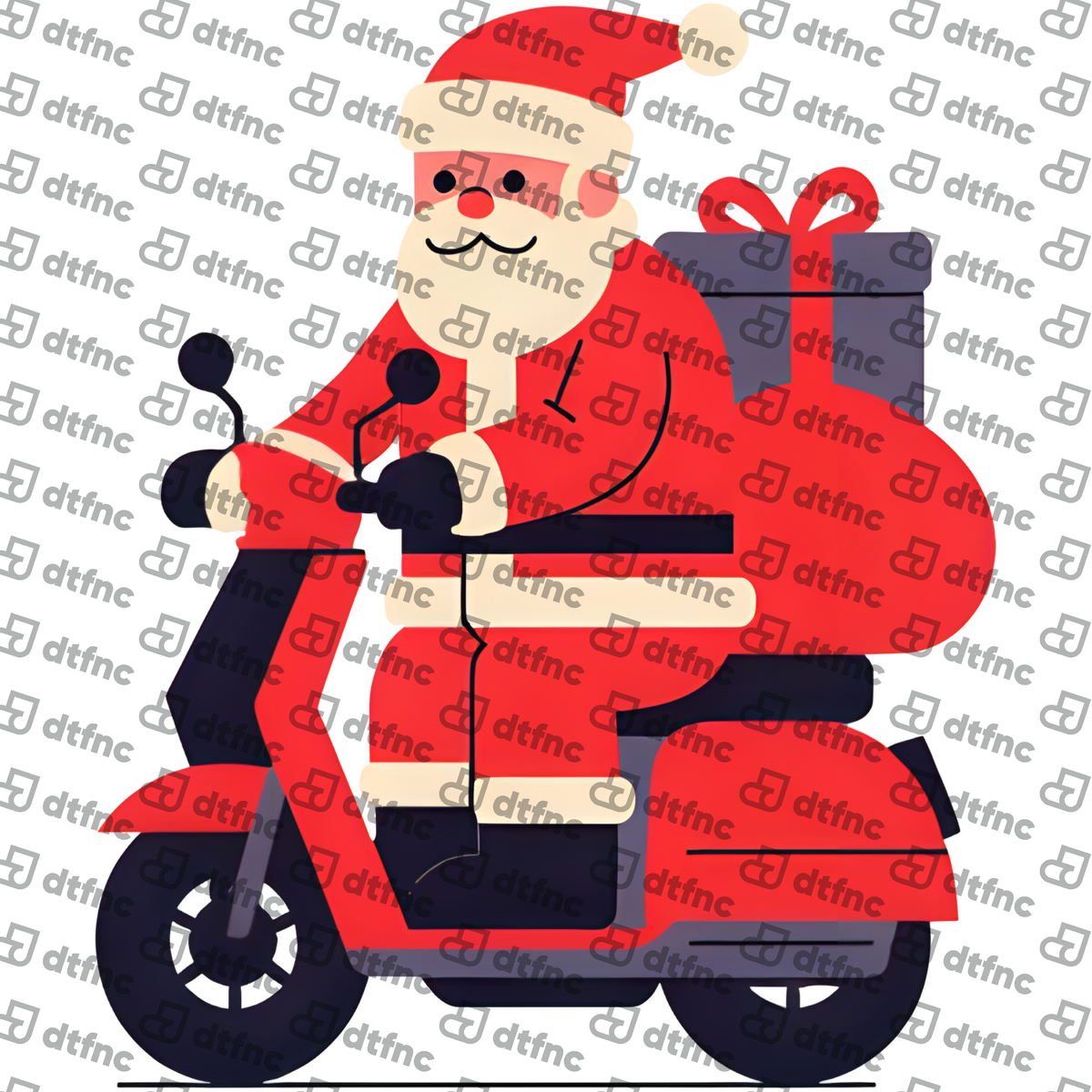 Christmas - Santa on a Scooter