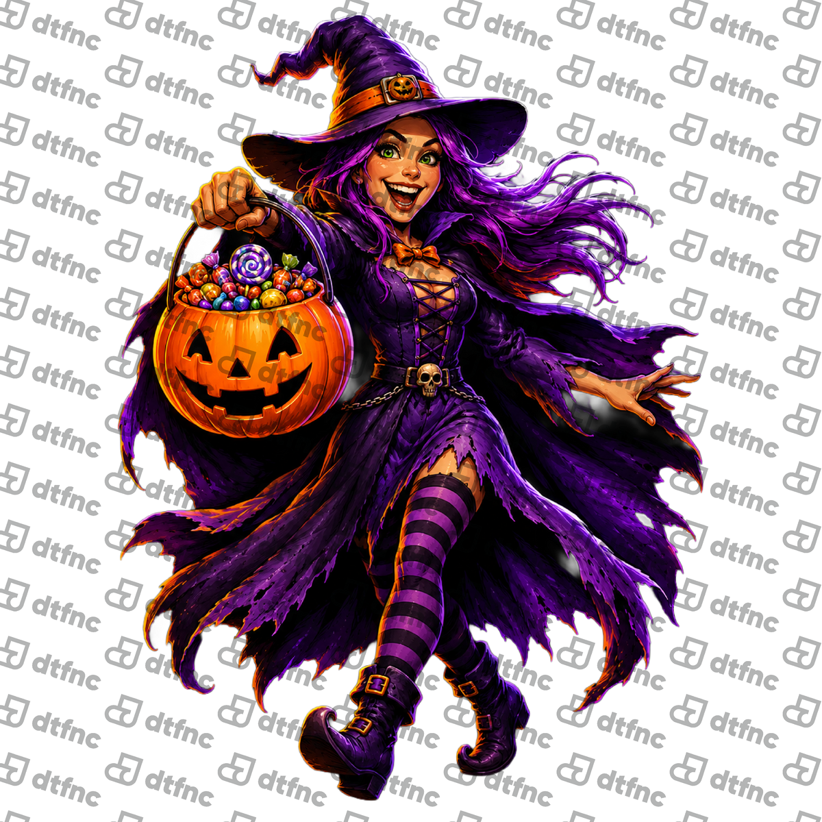 Halloween - Pumpkin Candy Witch