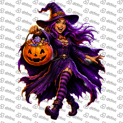 Halloween - Pumpkin Candy Witch