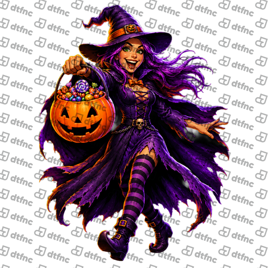 Halloween - Pumpkin Candy Witch