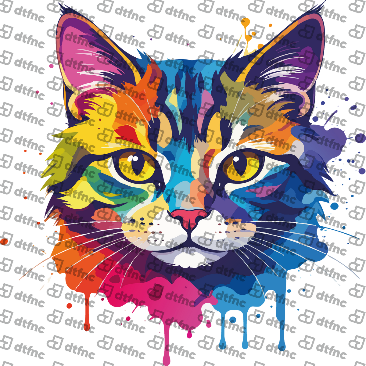 Animals - Color Splash Cat Portrait