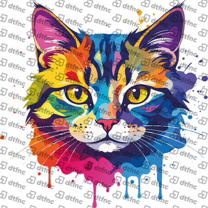 Animals - Color Splash Cat Portrait