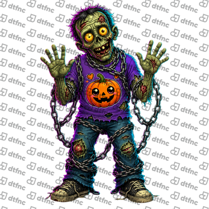 Halloween - Chainbound Pumpkin Zombie