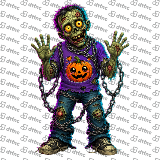 Halloween - Chainbound Pumpkin Zombie