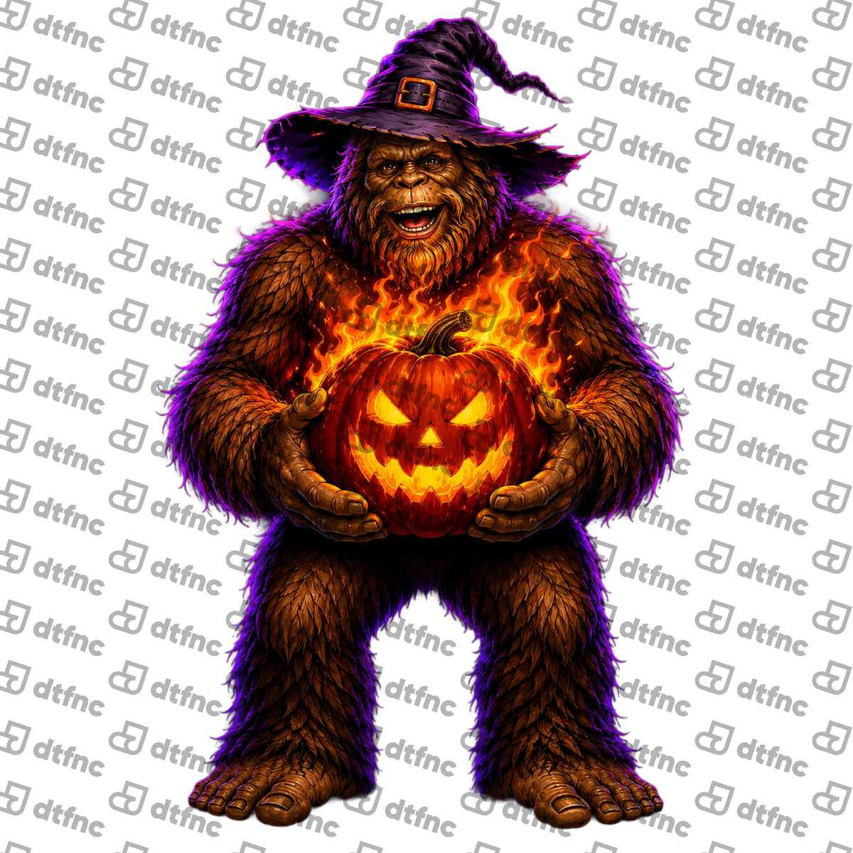 Halloween - Bigfoot Fiery Pumpkin