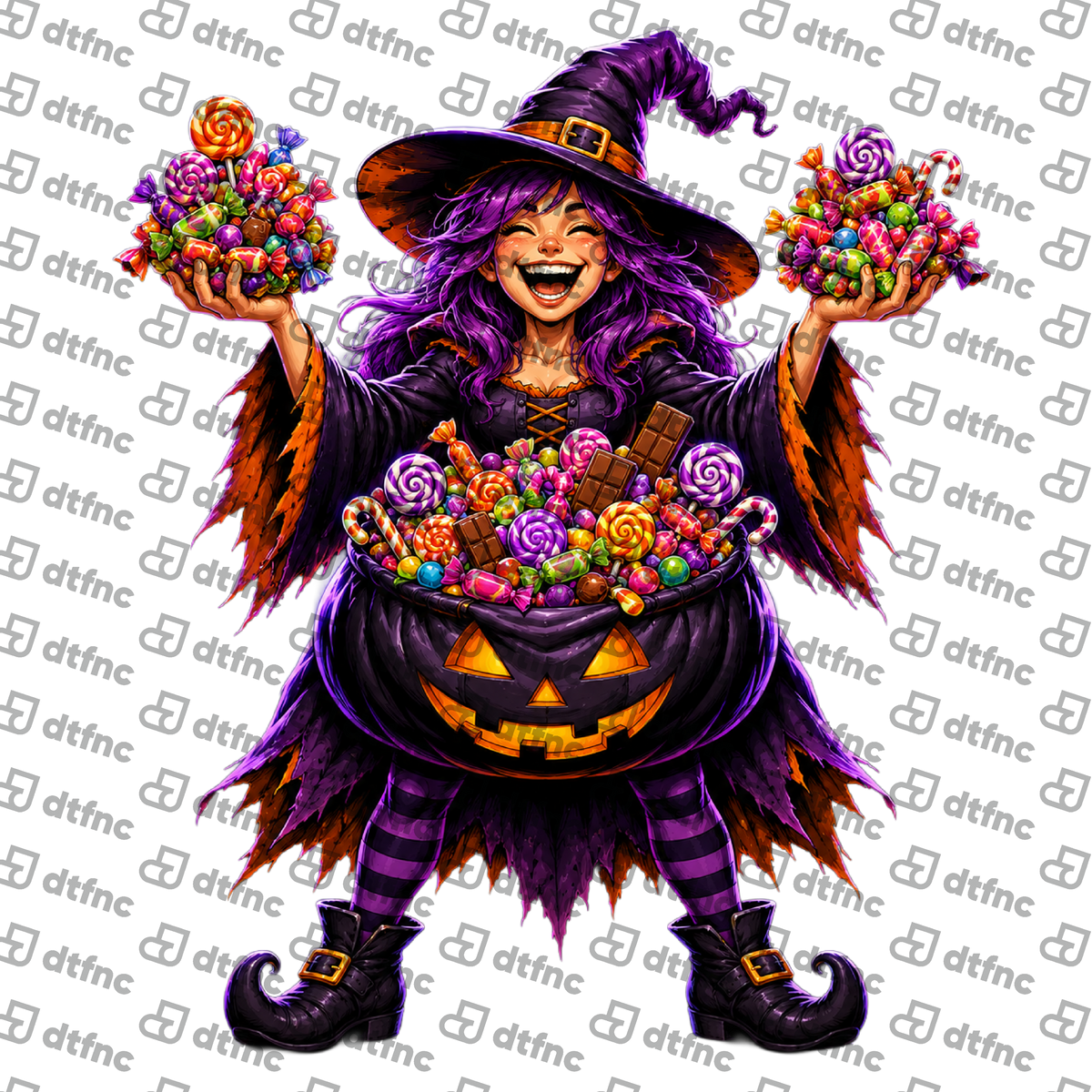 Halloween - Candy Cauldron Witch