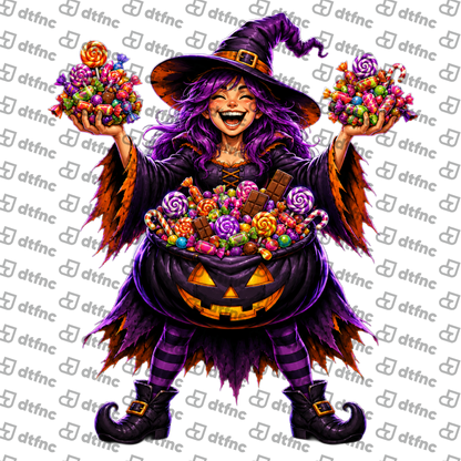 Halloween - Candy Cauldron Witch
