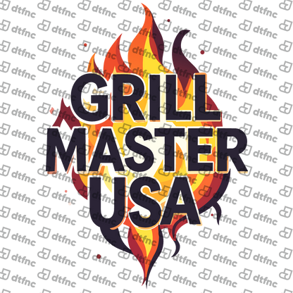 4th of July - Flaming Grill Master USA